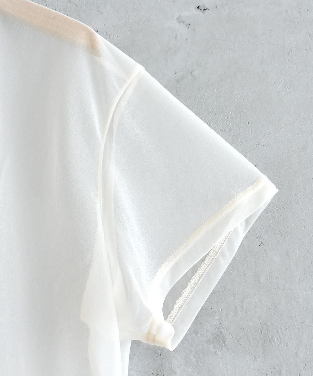トップス WANDERUNG Sheer T-Shirts SALE：30%off】WANDERUNG / Sheer T-shirts（Beige） - SUNNY