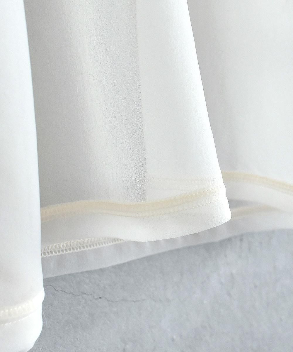 SALE：30%off】WANDERUNG / Sheer T-shirts（Ivory） - SUNNY