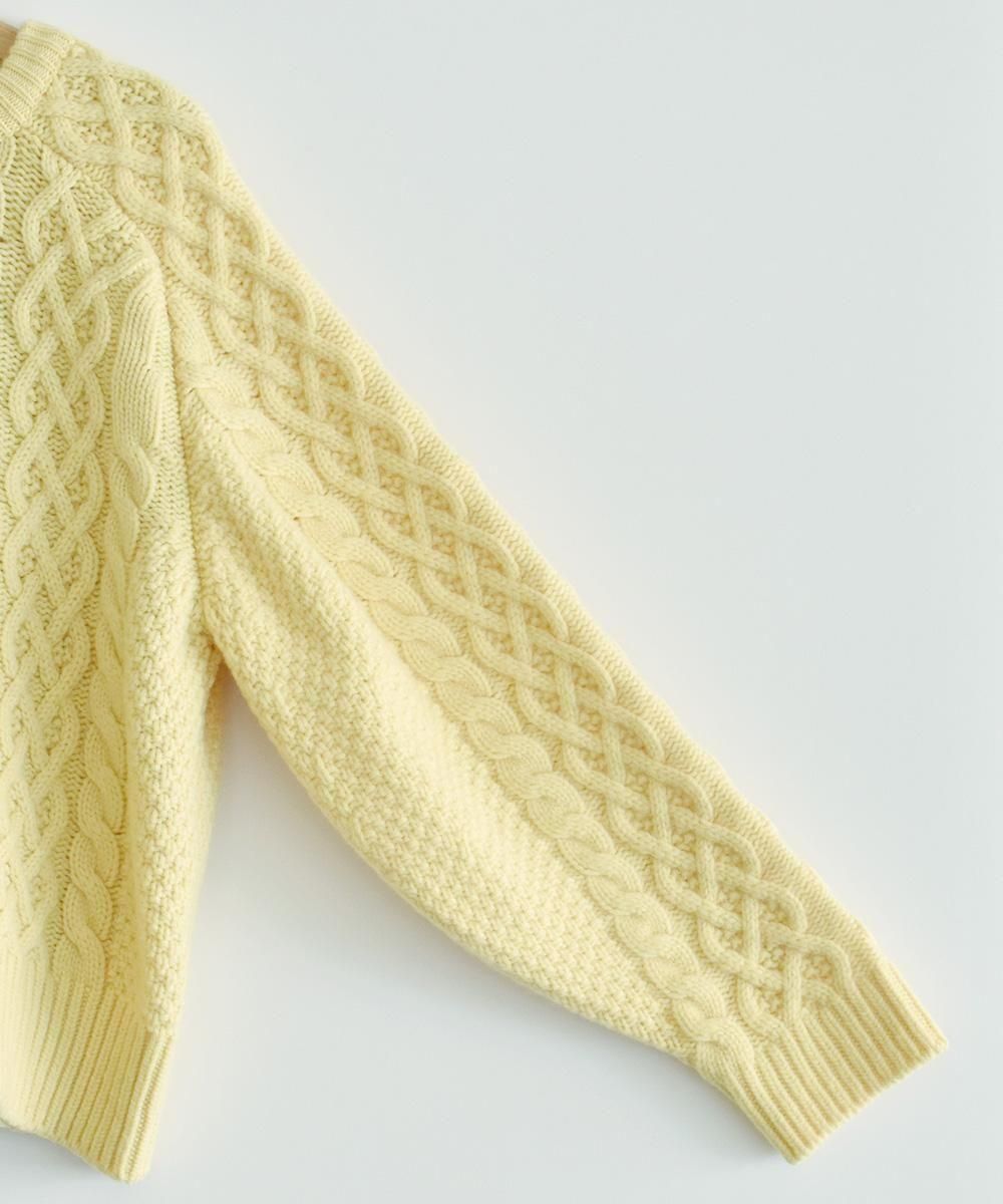 <img class='new_mark_img1' src='https://img.shop-pro.jp/img/new/icons1.gif' style='border:none;display:inline;margin:0px;padding:0px;width:auto;' />volume sleeve alan knit pulloveryellow