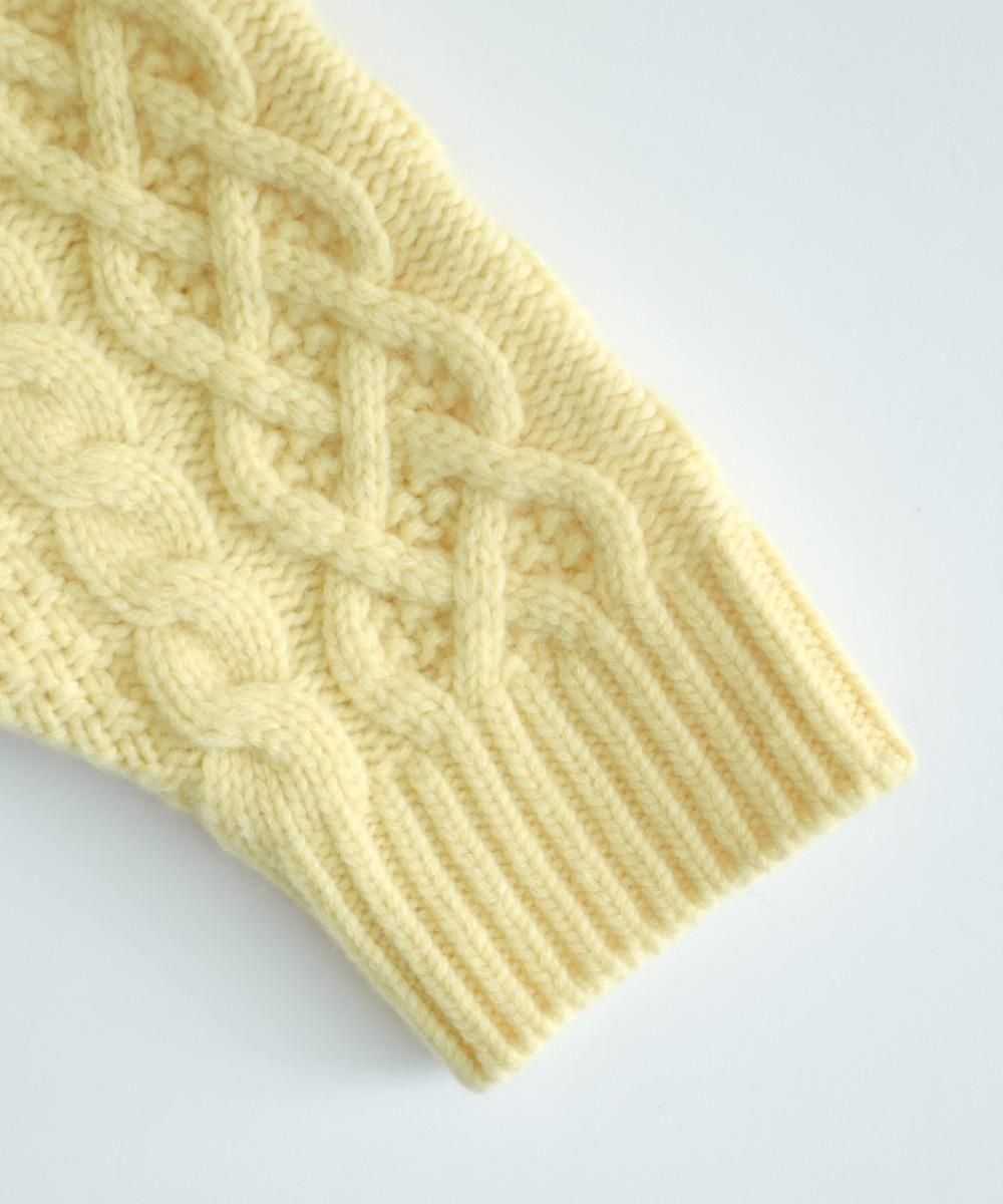 <img class='new_mark_img1' src='https://img.shop-pro.jp/img/new/icons1.gif' style='border:none;display:inline;margin:0px;padding:0px;width:auto;' />volume sleeve alan knit pulloveryellow