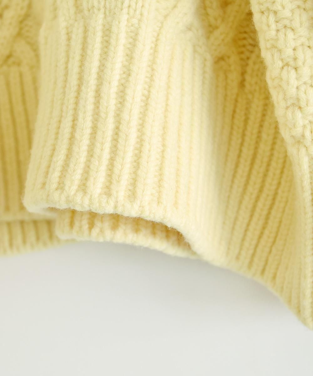 <img class='new_mark_img1' src='https://img.shop-pro.jp/img/new/icons1.gif' style='border:none;display:inline;margin:0px;padding:0px;width:auto;' />volume sleeve alan knit pulloveryellow