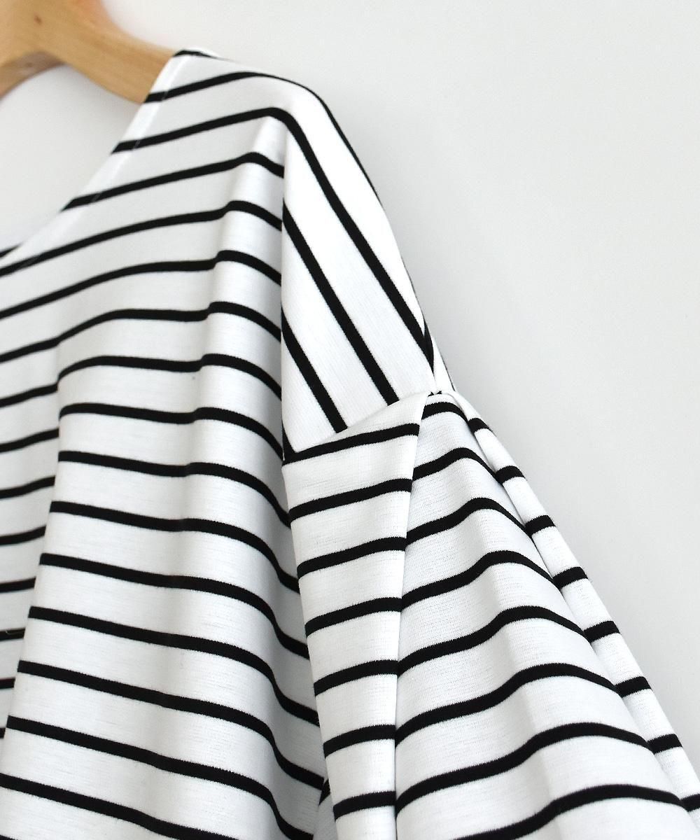 JOUET TUCKED SLEEVE BORDER PULLOVERʥ-֥å<img class='new_mark_img2' src='https://img.shop-pro.jp/img/new/icons1.gif' style='border:none;display:inline;margin:0px;padding:0px;width:auto;' />