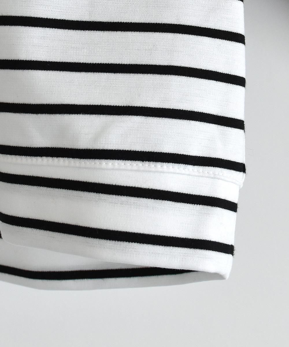 JOUET TUCKED SLEEVE BORDER PULLOVERʥ-֥å<img class='new_mark_img2' src='https://img.shop-pro.jp/img/new/icons1.gif' style='border:none;display:inline;margin:0px;padding:0px;width:auto;' />