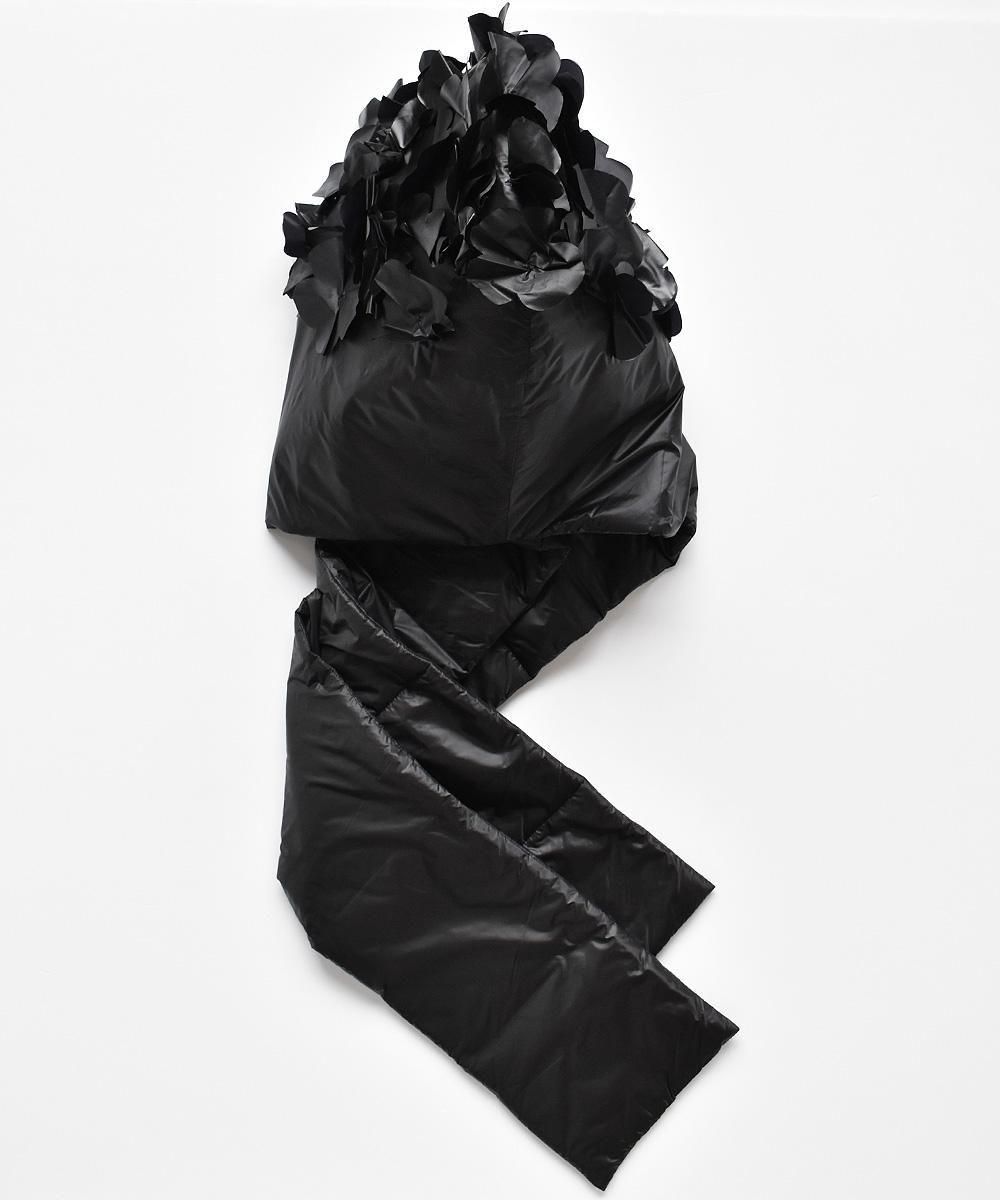 Nylon Fooded MufflerBLACK<img class='new_mark_img2' src='https://img.shop-pro.jp/img/new/icons1.gif' style='border:none;display:inline;margin:0px;padding:0px;width:auto;' />