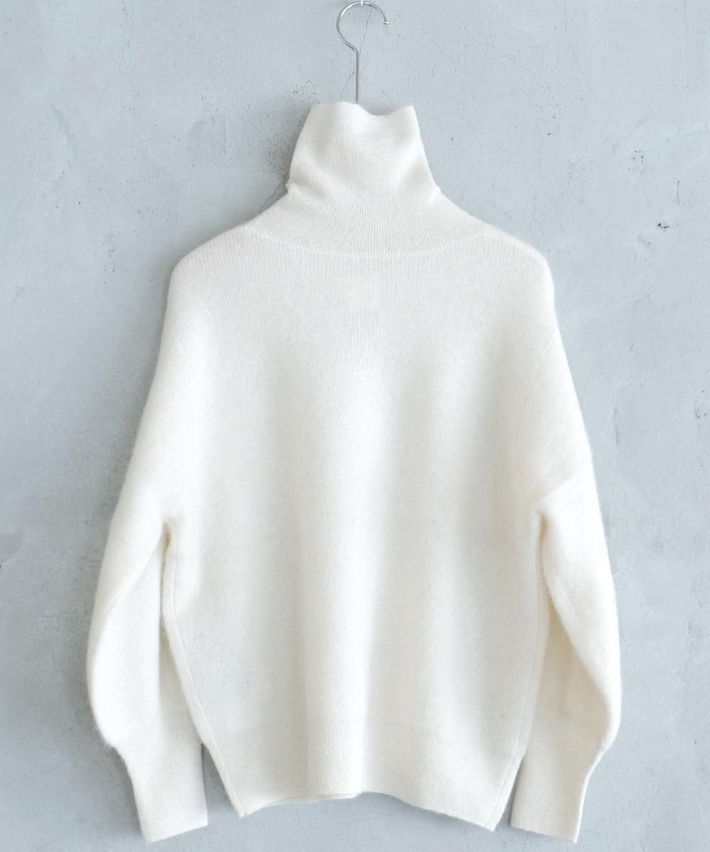 GATHER SLEEVE ALPACA KNIT TURTLE PULL OVERʥߥ륯<img class='new_mark_img2' src='https://img.shop-pro.jp/img/new/icons1.gif' style='border:none;display:inline;margin:0px;padding:0px;width:auto;' />