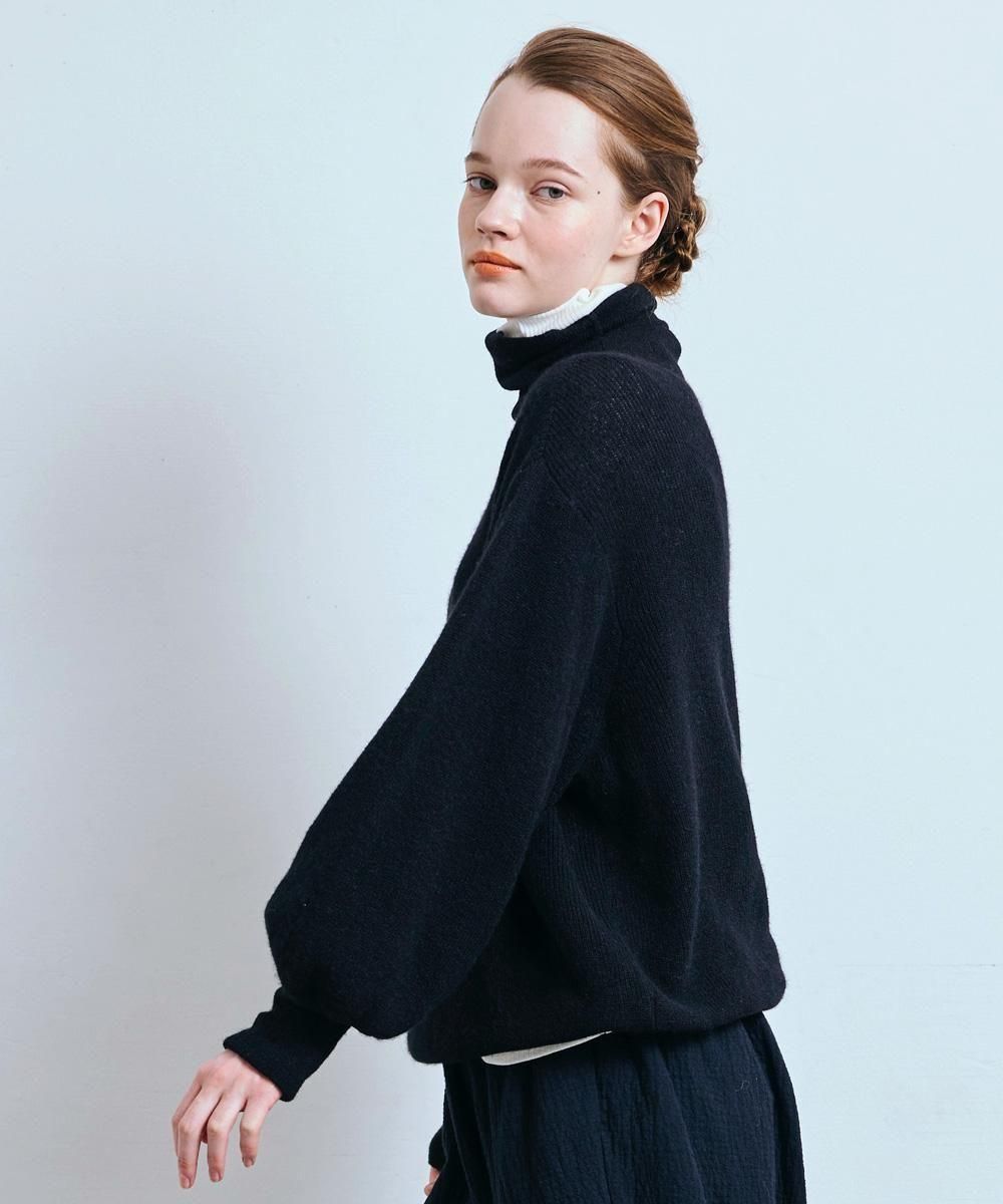 GATHER SLEEVE ALPACA KNIT TURTLE PULL OVERʥߥ륯<img class='new_mark_img2' src='https://img.shop-pro.jp/img/new/icons1.gif' style='border:none;display:inline;margin:0px;padding:0px;width:auto;' />
