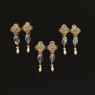 Swarovski Turquoise & Crystal Earrings