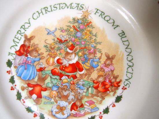 英国製【ROYAL DOULTON】ロイヤルドルトン BUNNYKINS　クリスマス絵皿 - Marica Design& Vintage