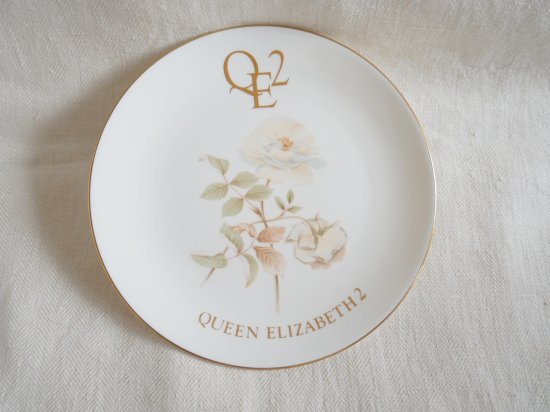 α 陶器皿 クイーンエリザベスⅡ号 アンティーク品 1986年 ローゼンタール Queen Elizabeth 2