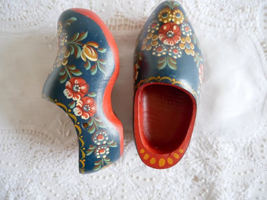 【未使用] オランダ製の木靴