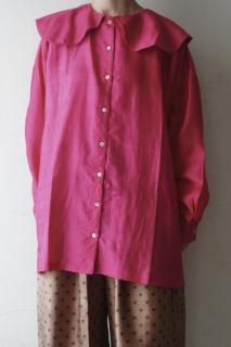 <img class='new_mark_img1' src='https://img.shop-pro.jp/img/new/icons13.gif' style='border:none;display:inline;margin:0px;padding:0px;width:auto;' />BUNON Round Colloar Over Blouse (Rose Violet)