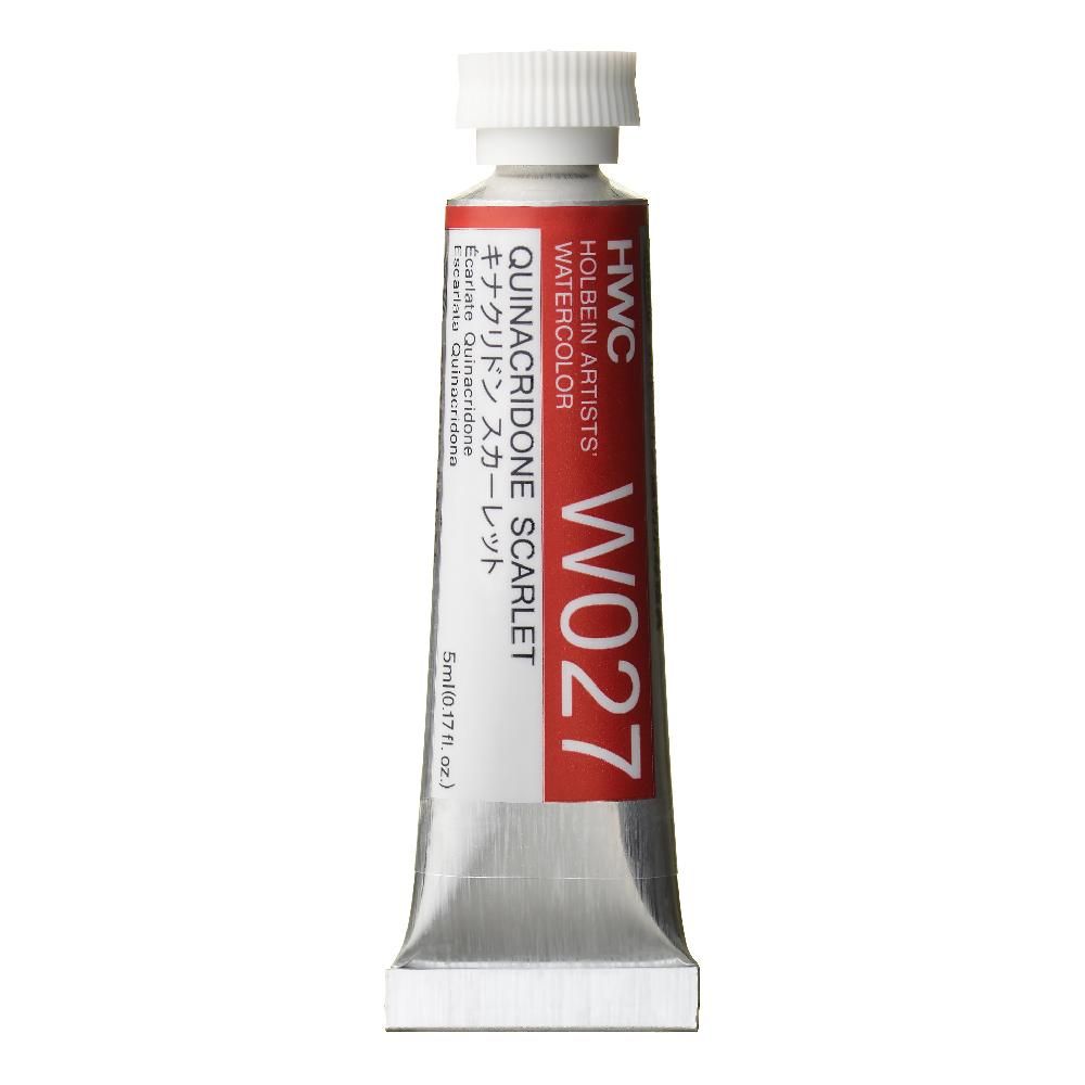 信頼も高い 透明水彩絵具 5ml W027 キナクリドン スカーレット 絵の具+ポスターカラー