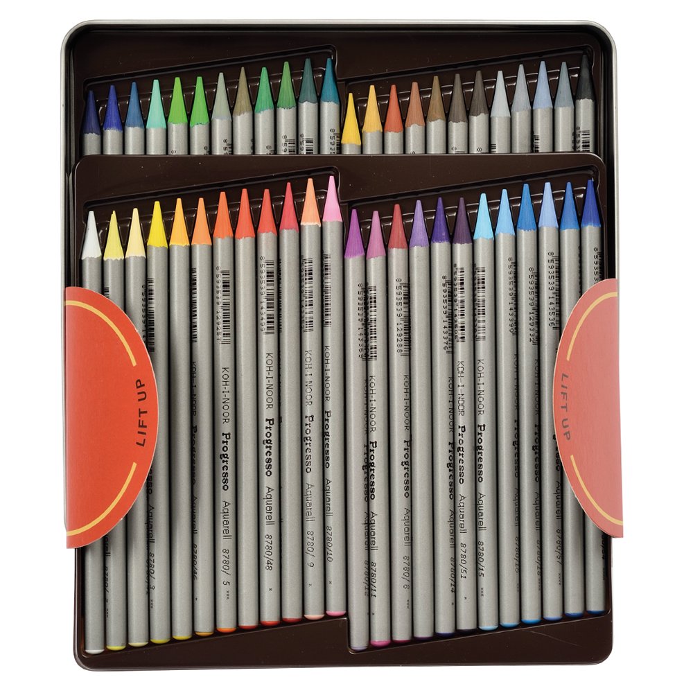 コヒノール 水溶性色鉛筆 48色＋24色 - アート用品
