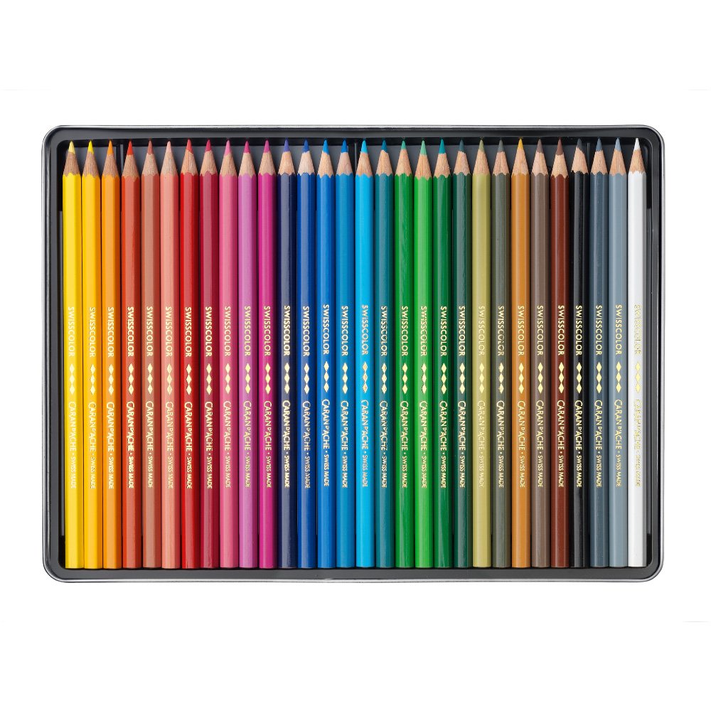 カラン ダッシュ スイスカラー色鉛筆 30色セット 水彩色鉛筆 - 画材