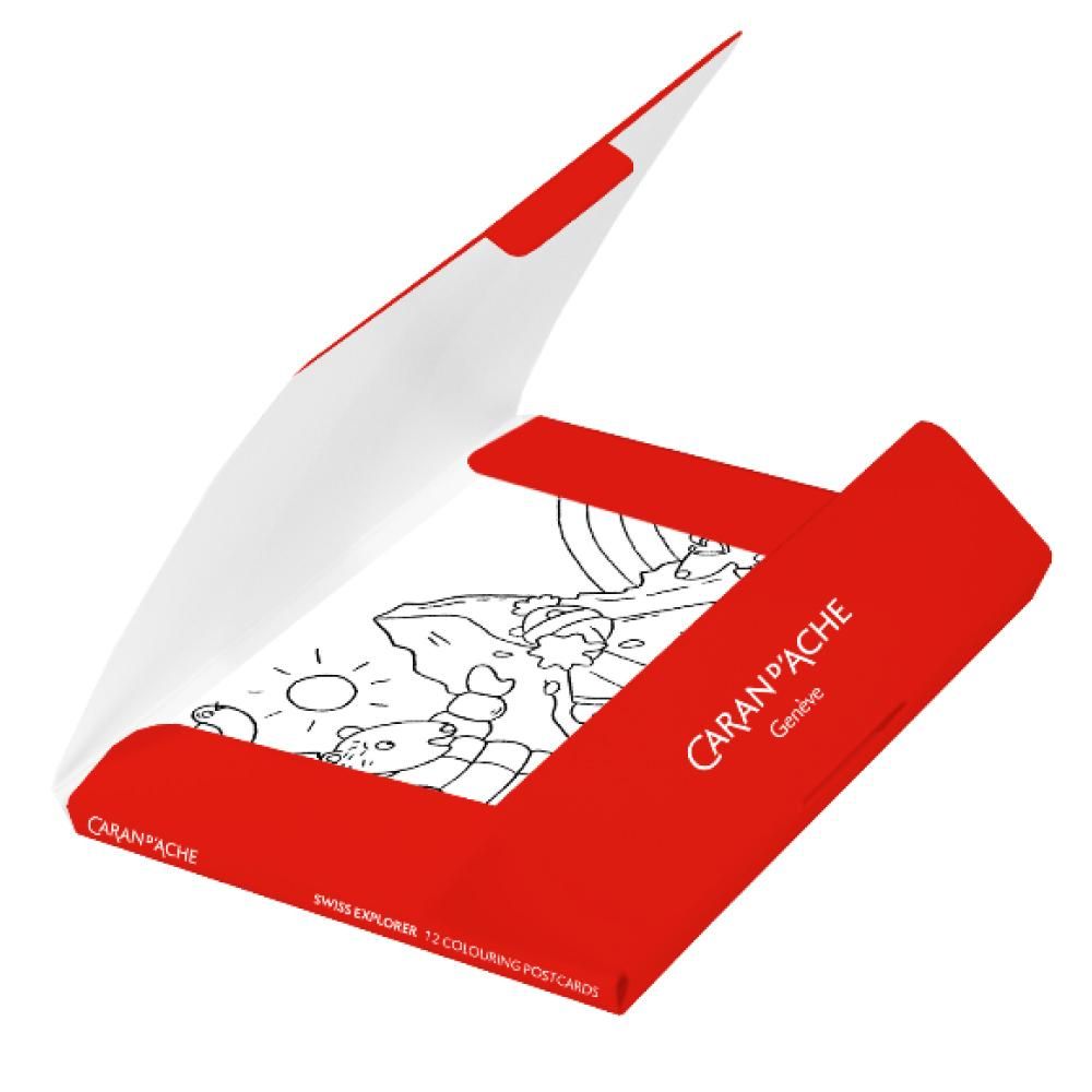 鉛筆画 スイス風景 A5サイズ