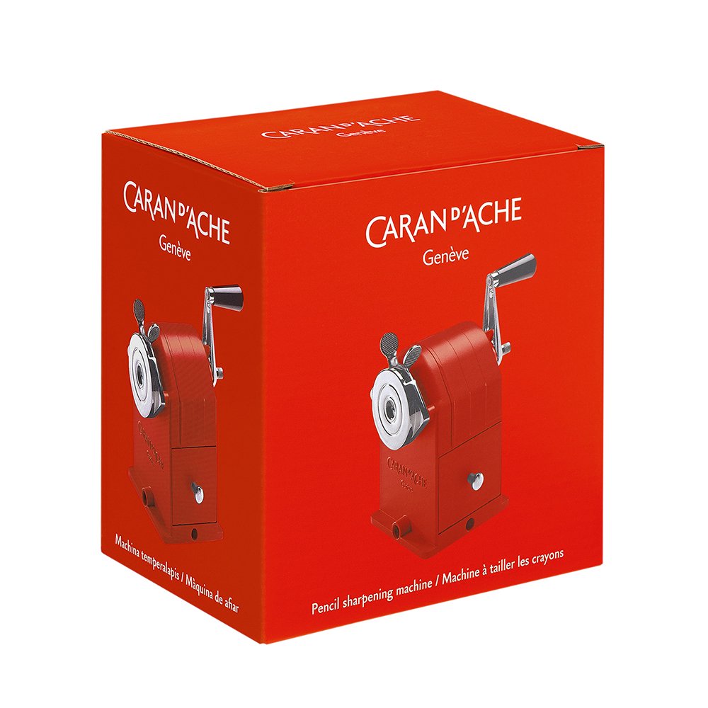 正規輸入品-　レッド　メタルシャープナー　CARAN　カランダッシュ　D´ACHE　0455-270