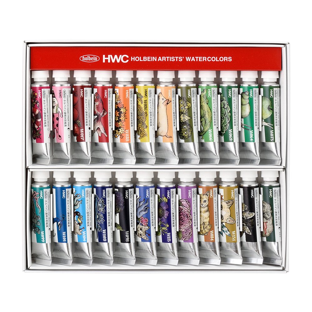HOLBEIN ホルベイン 透明水彩絵具 ヒグチユウコ セレクト 24色セット