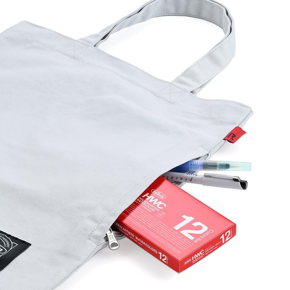 【極美品】TIYINO キャンパス トートバッグ グレー 極厚4号帆布 ハンドメイド トートバッグ ホワイト(ミニ)｜100年