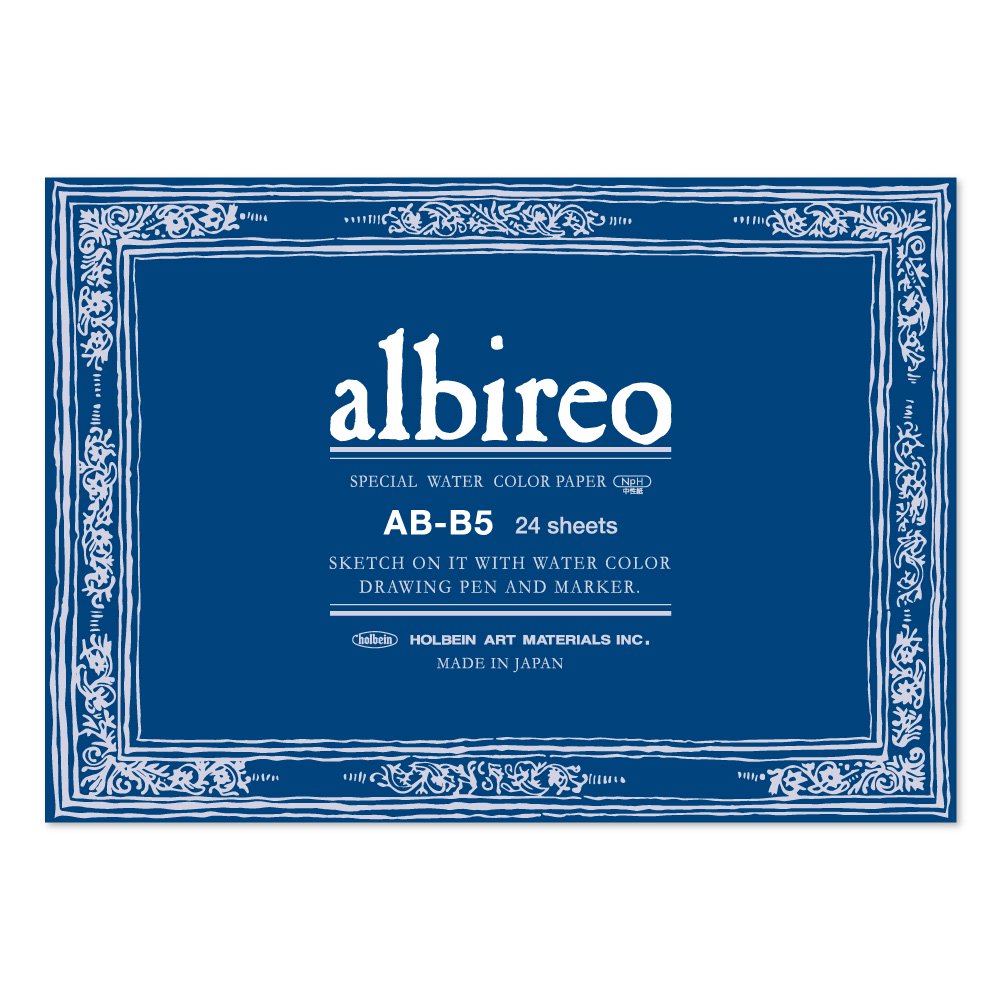 アルビレオ水彩紙 ブロック 218g 中目 AB-B5