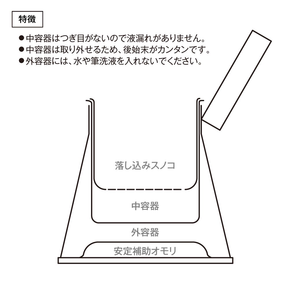 筆洗器 No.8A