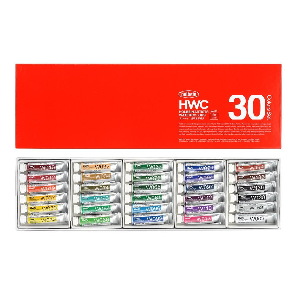 透明水彩絵具 5ml W407 30色セット