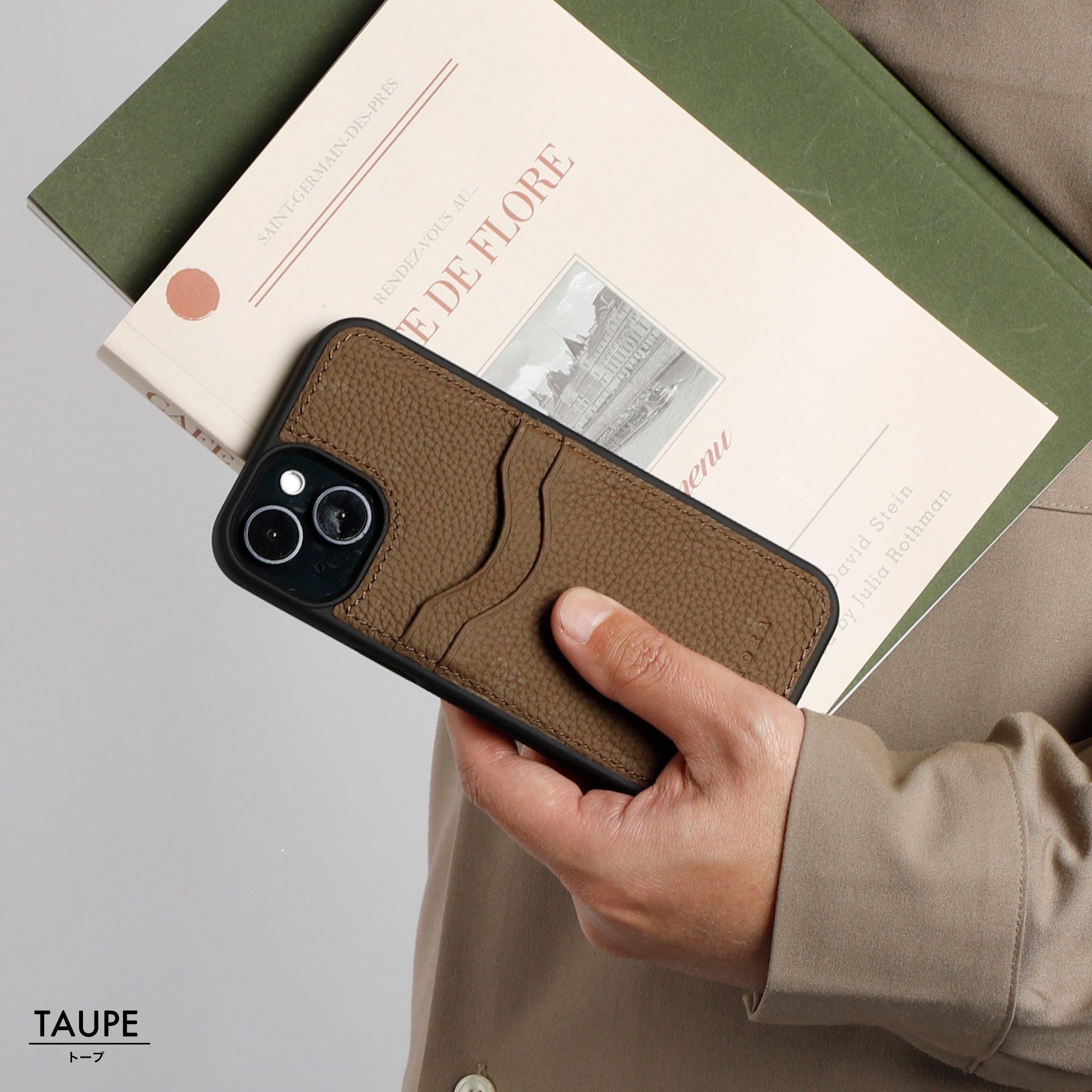 新タイプ・新カラー シュリンクカーフレザー スマホケース カード