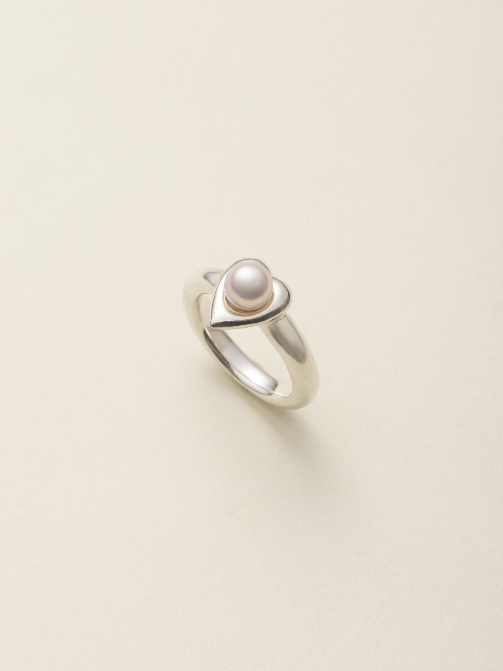 sv925 Heart Akoya Pearl ringξʲ