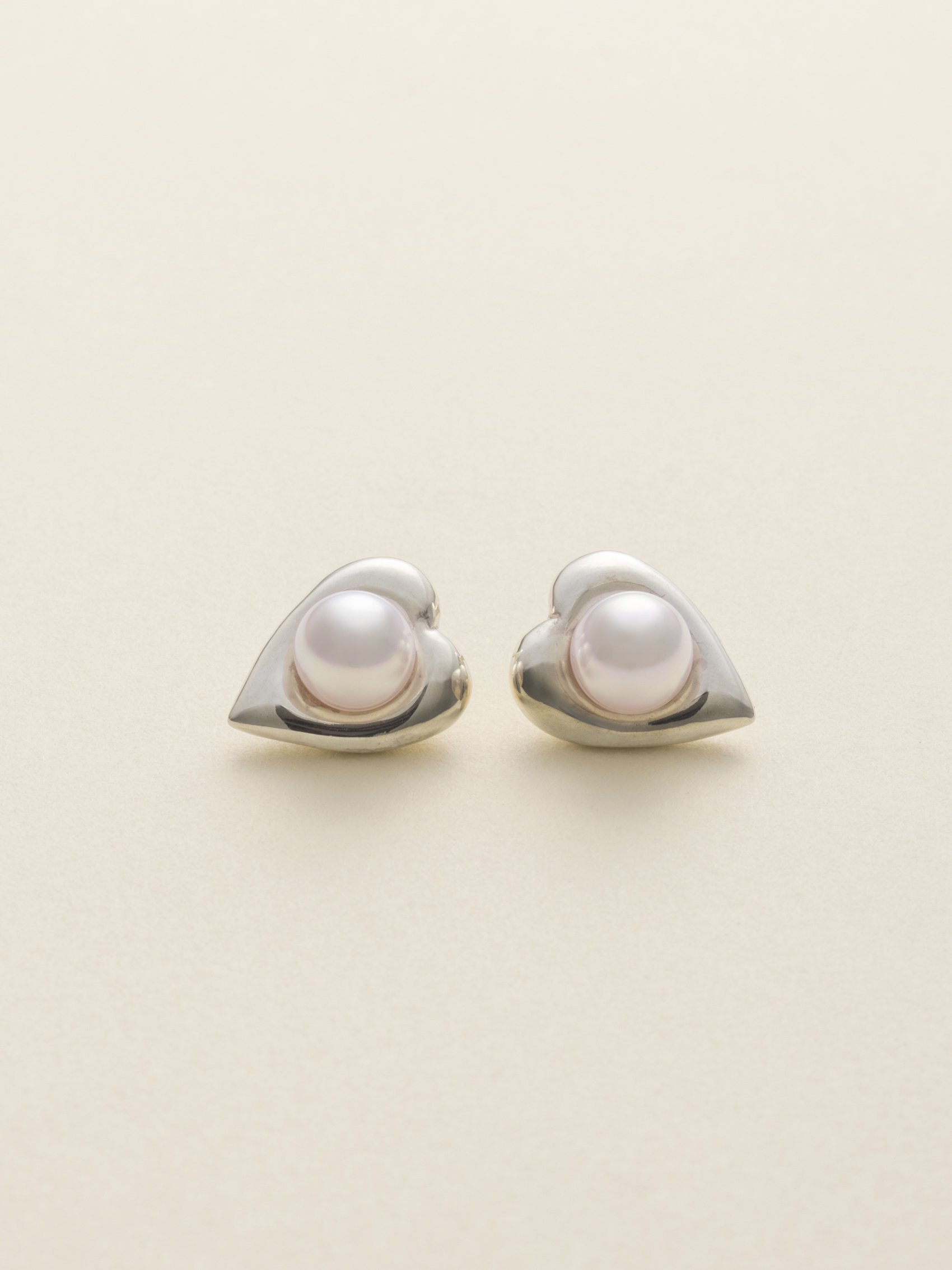 sv925 Heart Akoya Pearl pierceξʲ