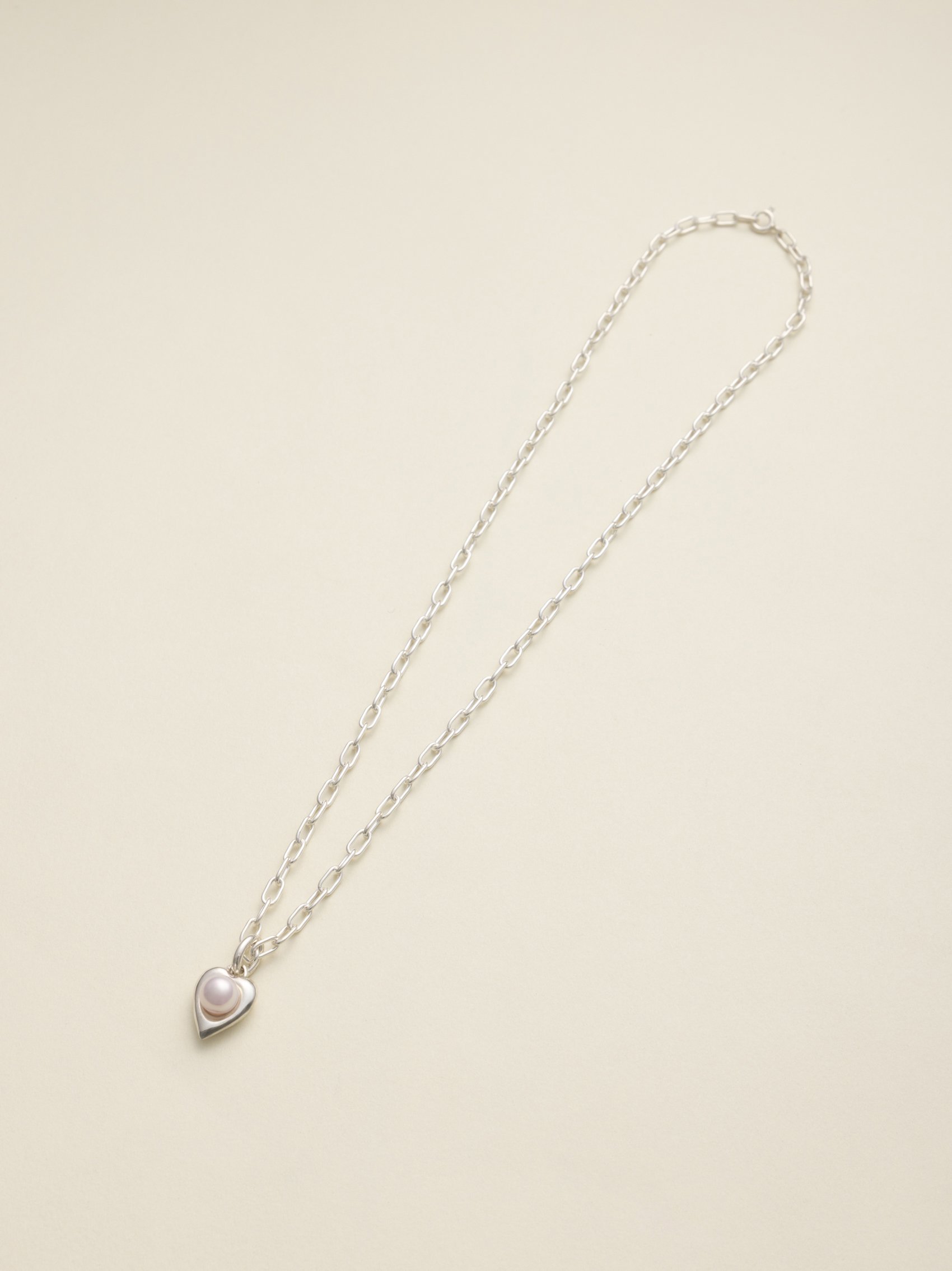 sv925 Heart Akoya Pearl necklaceξʲ