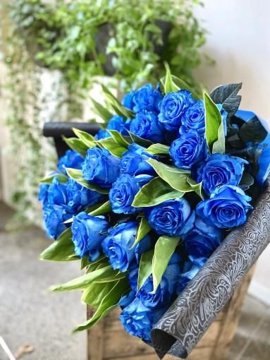ブルーローズの花束 - フラワーショップ花太郎【北海道旭川市4条