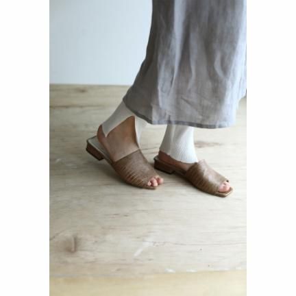 TODAYFUL】Opentoe Crocodile Sandals - marcap.net.br