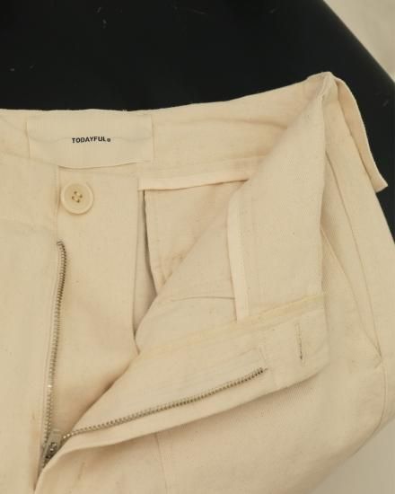 TODAYFUL 38インチCottontwill Rough Pants TODAYFUL Cottontwill Rough Pants 38