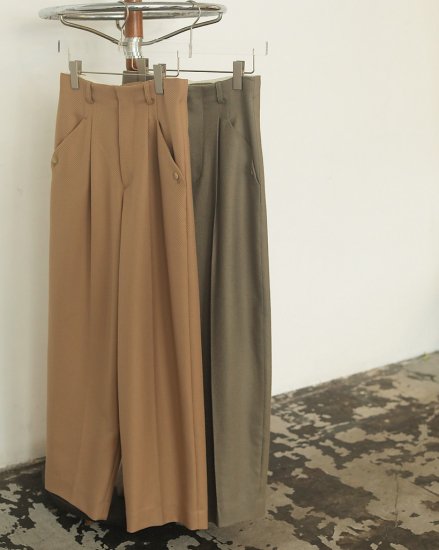 Wool Twill Trousers/TODAYFUL12020704 - Select Shop Loozel