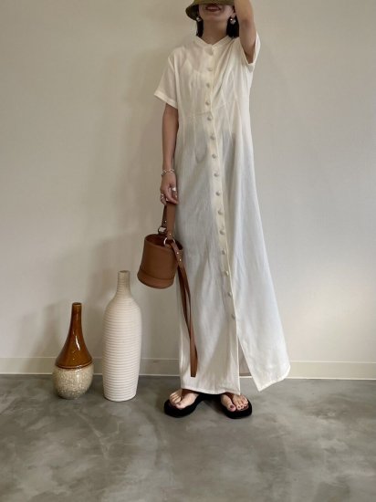 agawd ワンピース oval line dress - ロングワンピース