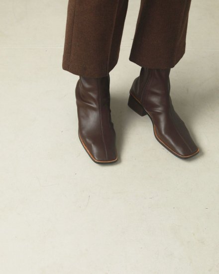 Stretch Leather Boots/TODAYFUL12021029 - Select Shop Loozel