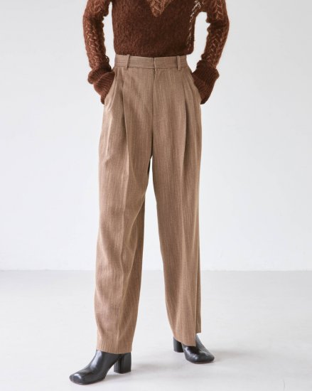 Herringbone Wide Trousers/TODAYFUL12120722 - Select Shop Loozel