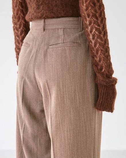 Herringbone Wide Trousers/TODAYFUL12120722 - Select Shop Loozel