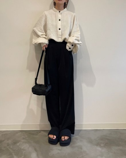 Puffsleeve Gauze Blouse〈22-550087〉AgAwd - Select Shop Loozel