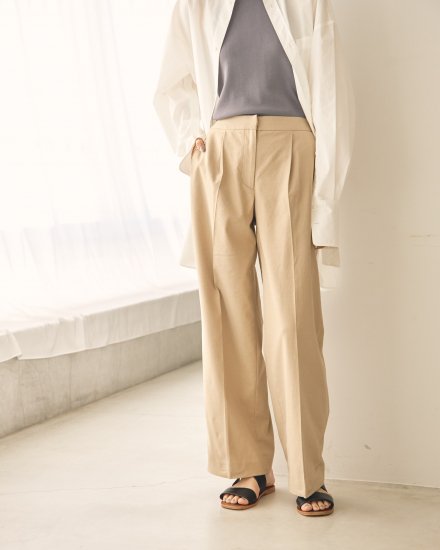 todayful Dobby Linen Trousers-