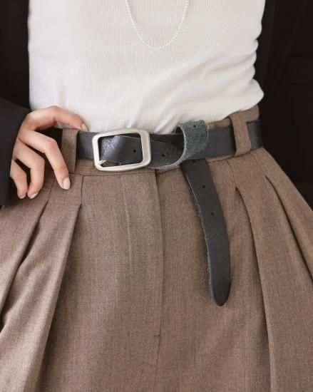 Vintage Leather Belt/TODAYFUL12191001 - Select Shop Loozel