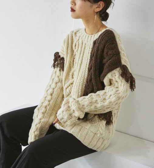 Patchwork Hand Knit/TODAYFUL12220508 - Select Shop Loozel