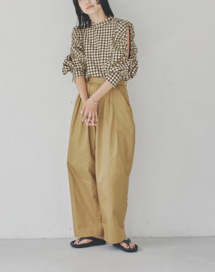 TODAYFUL Tuck Tapered Trousers 38レディース - rodrigocassemiro.com.br