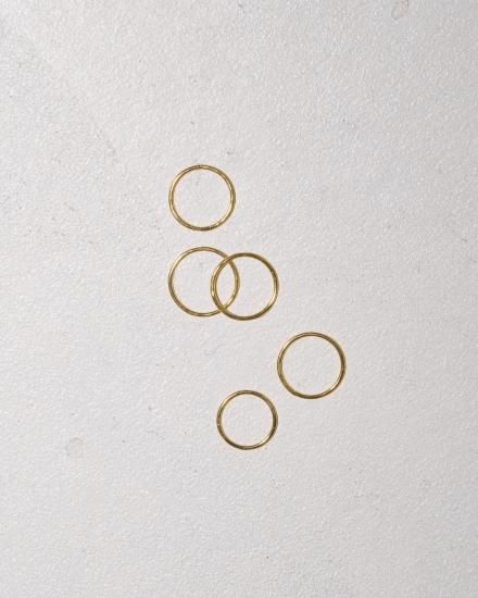Thin Ring 5 Set (Silver 925)/TODAYFUL12390901 - Select Shop