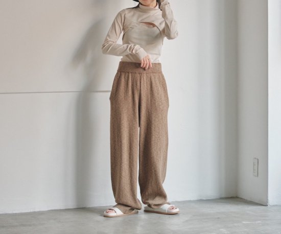 Easy Rib Knit Pants/TODAYFUL12320708 - Select Shop Loozel