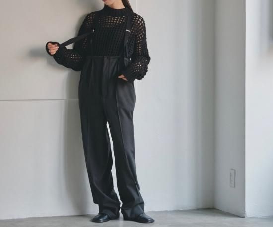 Suspenders Highwaist Pants/TODAYFUL   Select Shop Loozel