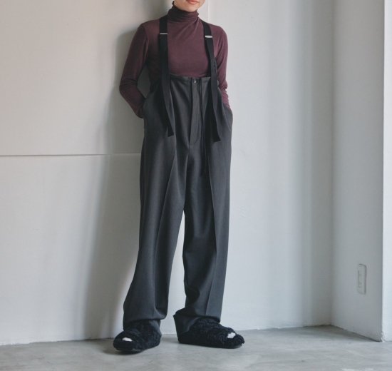 ファッション通販サイト TODAYFUL Suspenders Highwaist Pants 36 灰