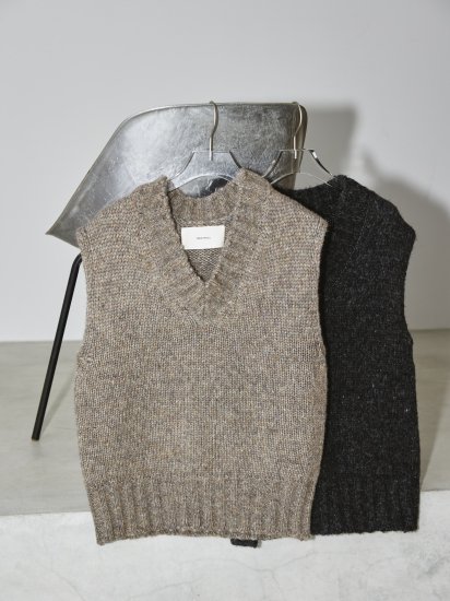 Mottle Yarn Knit Vest/TODAYFUL12320516 - Select Shop Loozel