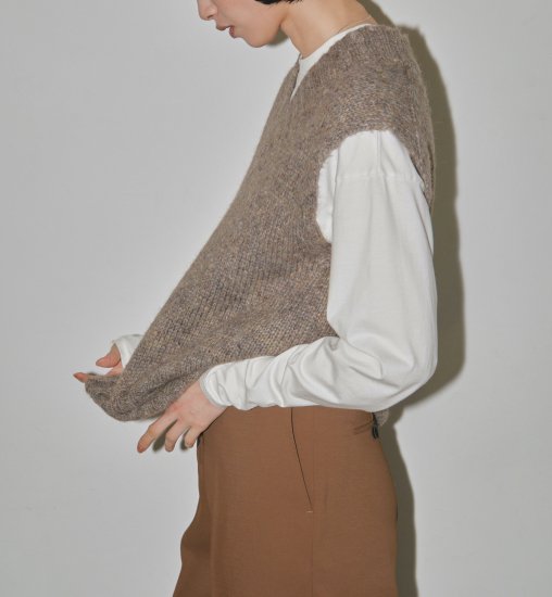 Mottle Yarn Knit Vest/TODAYFUL12320516 - Select Shop Loozel