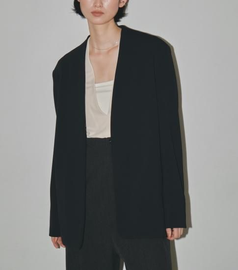 ジャケット・アウター TODAYFUL Collarless Twill JK BLK 36 Collarless Twill Jacket/TODAYFUL12310109 - Select Shop Loozel