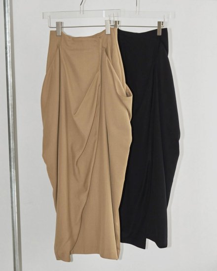 Drape Satin Skirt ナチュラル 38